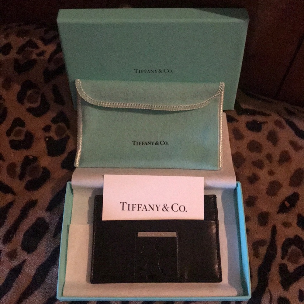 Tiffany & Co black business card holder